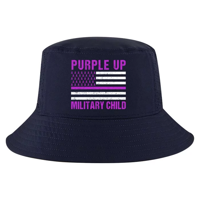 Purple Up Month Of Military Appreciation Military Funny Gift Cool Comfort Performance Bucket Hat