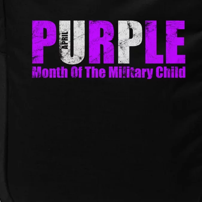 Purple Up Month Of Military Awareness Gift Impact Tech Backpack