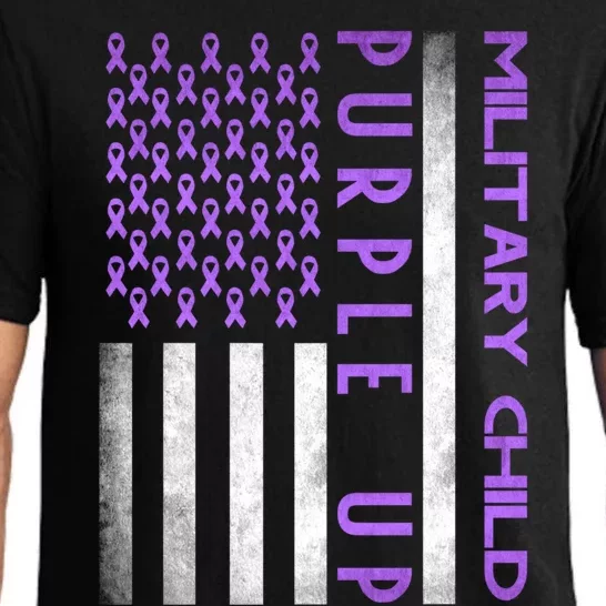 Purple Up Month Of Military Awareness Gift Pajama Set