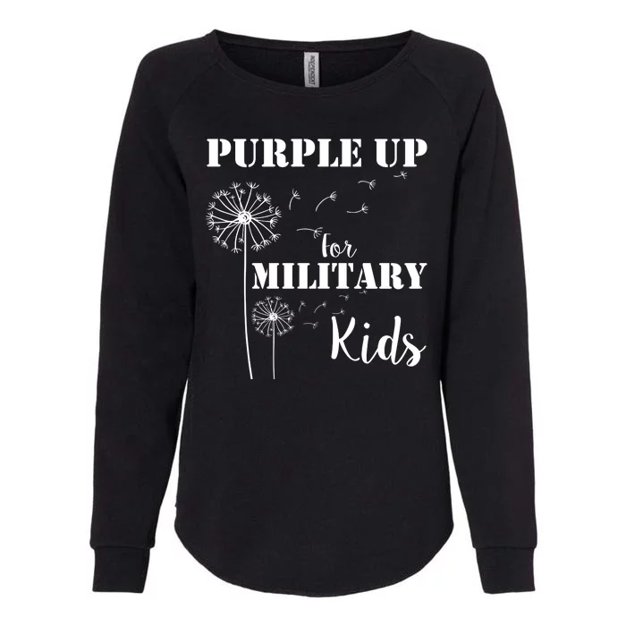 Purple Up Military Child Womens California Wash Sweatshirt