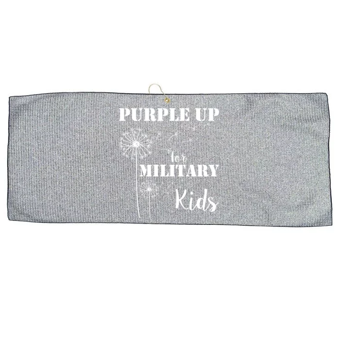 Purple Up Military Child Large Microfiber Waffle Golf Towel