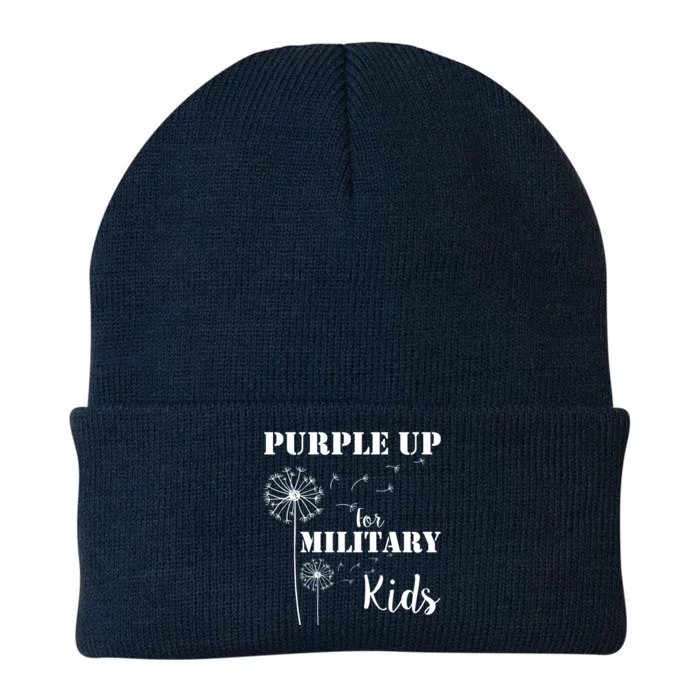 Purple Up Military Child Knit Cap Winter Beanie