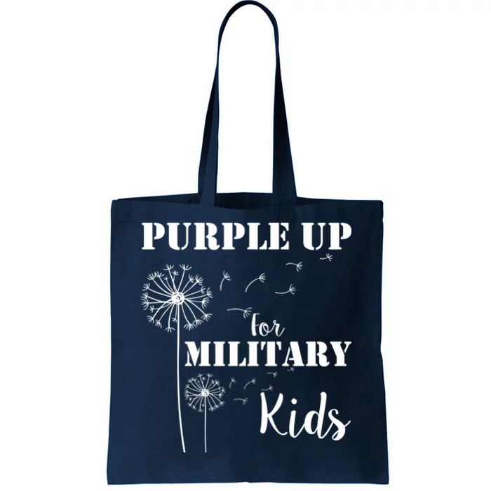 Purple Up Military Child Tote Bag