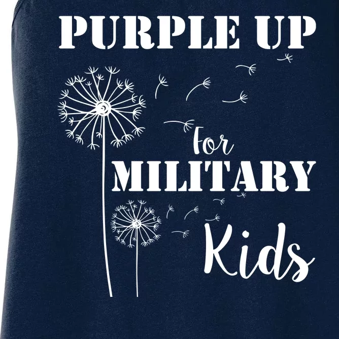 Purple Up Military Child Women's Racerback Tank