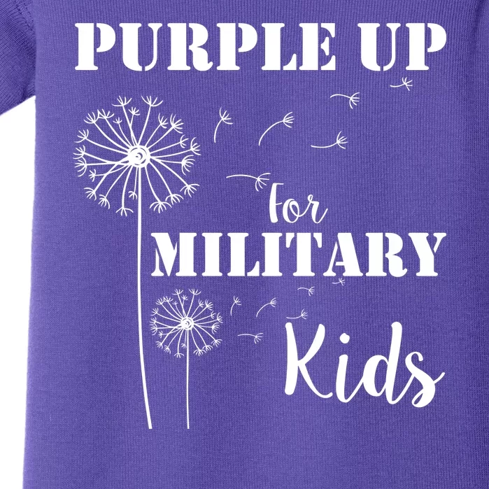 Purple Up Military Child Baby Bodysuit