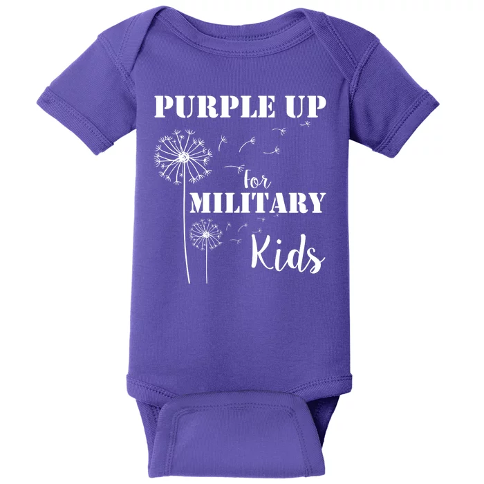 Purple Up Military Child Baby Bodysuit