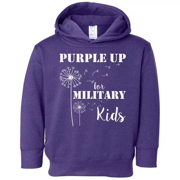 Purple Up Military Child Toddler Hoodie