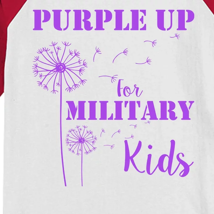 Purple Up Military Child Kids Colorblock Raglan Jersey