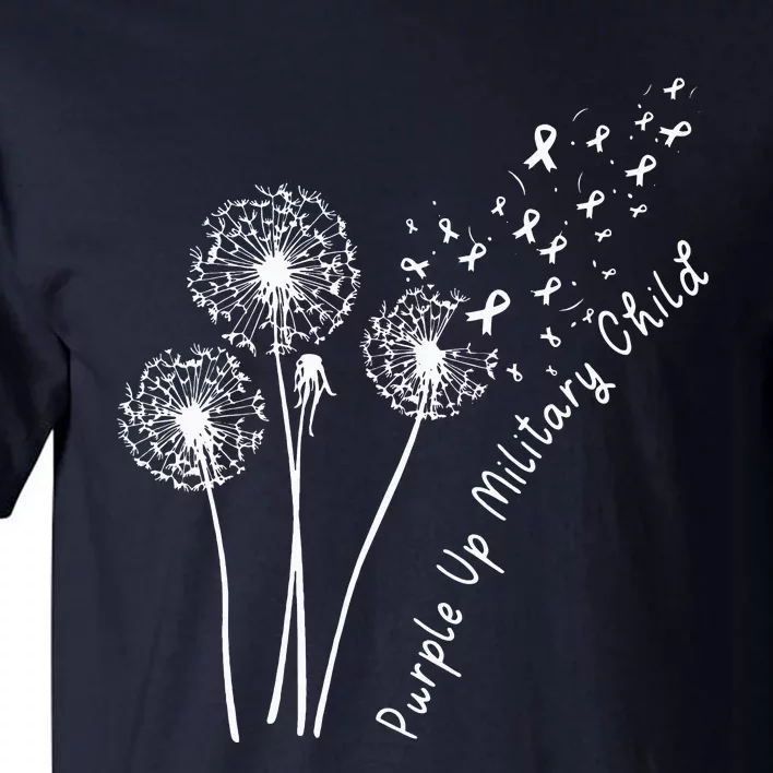 Purple Up Military Child Month Month Dandelion Tall T-Shirt