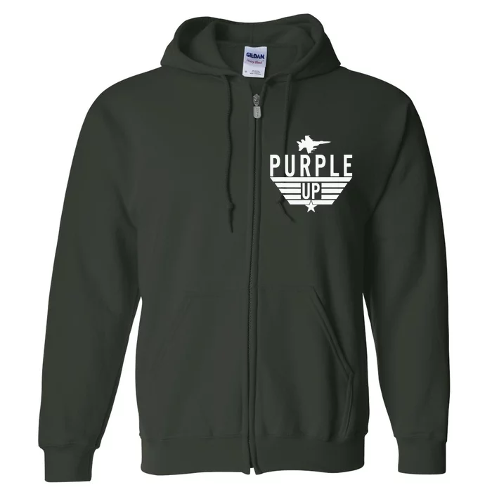 Purple Up Military Child Month Full Zip Hoodie