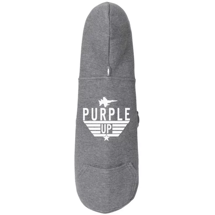 Purple Up Military Child Month Doggie 3-End Fleece Hoodie