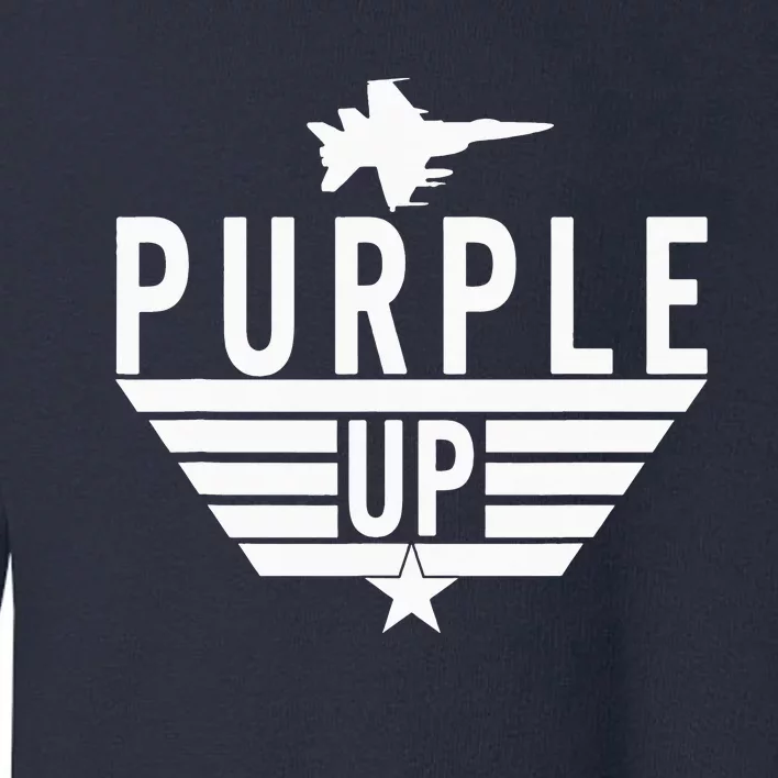 Purple Up Military Child Month Toddler Sweatshirt