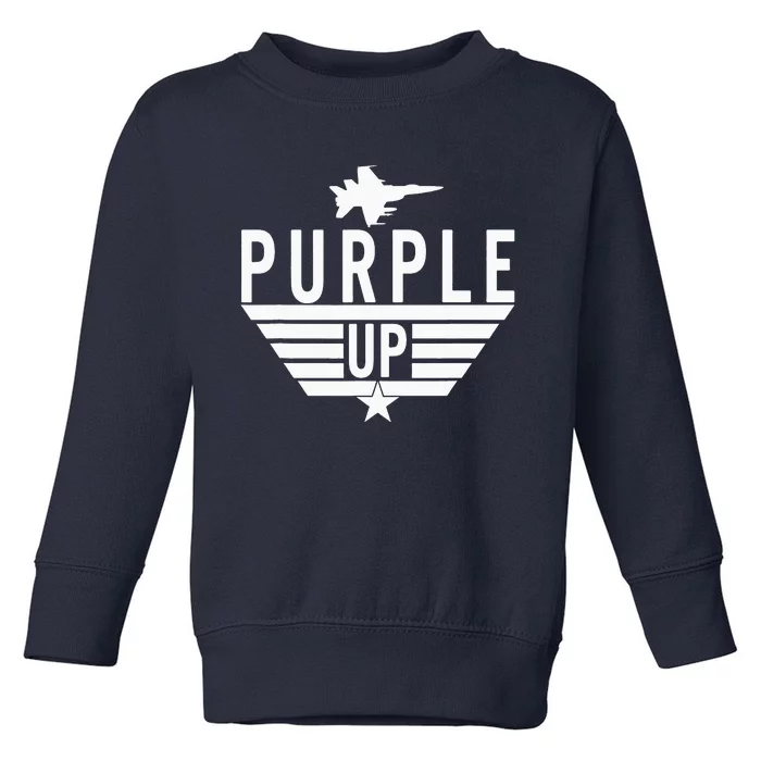 Purple Up Military Child Month Toddler Sweatshirt