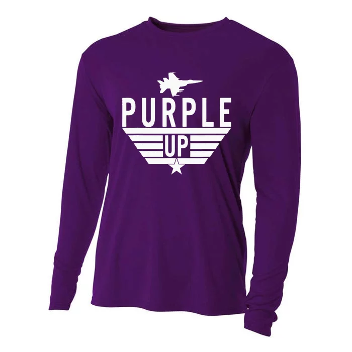 Purple Up Military Child Month Cooling Performance Long Sleeve Crew