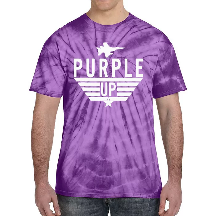 Purple Up Military Child Month Tie-Dye T-Shirt