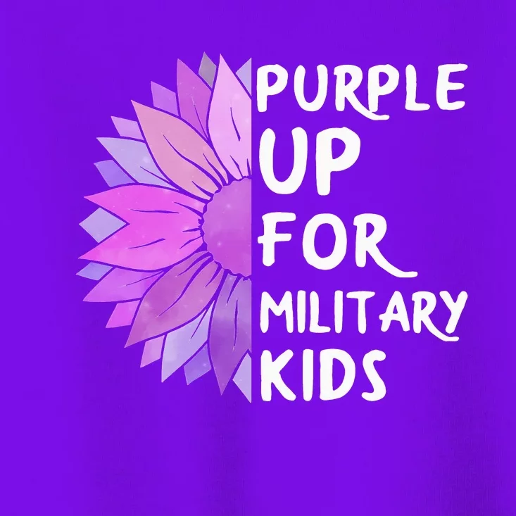 Purple Up Military Child Sunflower Military Brats Month Toddler T-Shirt