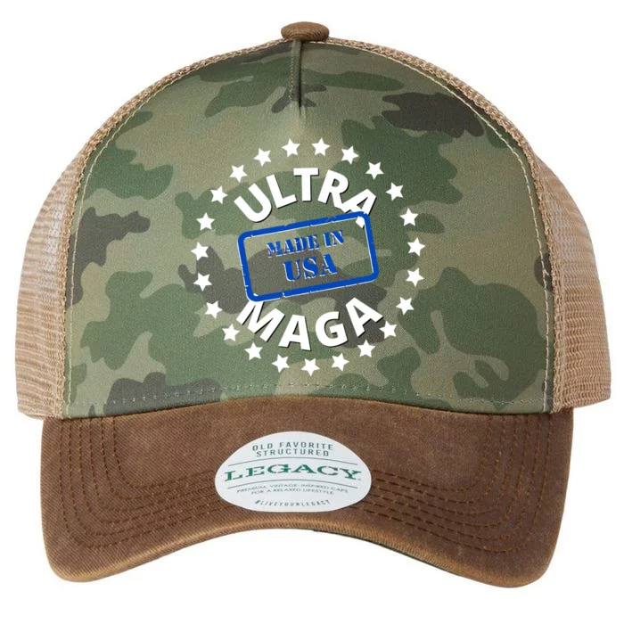 Proud Ultra Maga Made In USA Legacy Tie Dye Trucker Hat