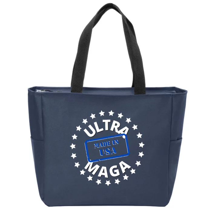 Proud Ultra Maga Made In USA Zip Tote Bag