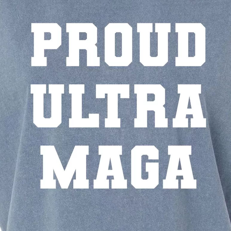 Proud Ultra MAGA Varsity USA United States Of America Garment-Dyed Women's Muscle Tee