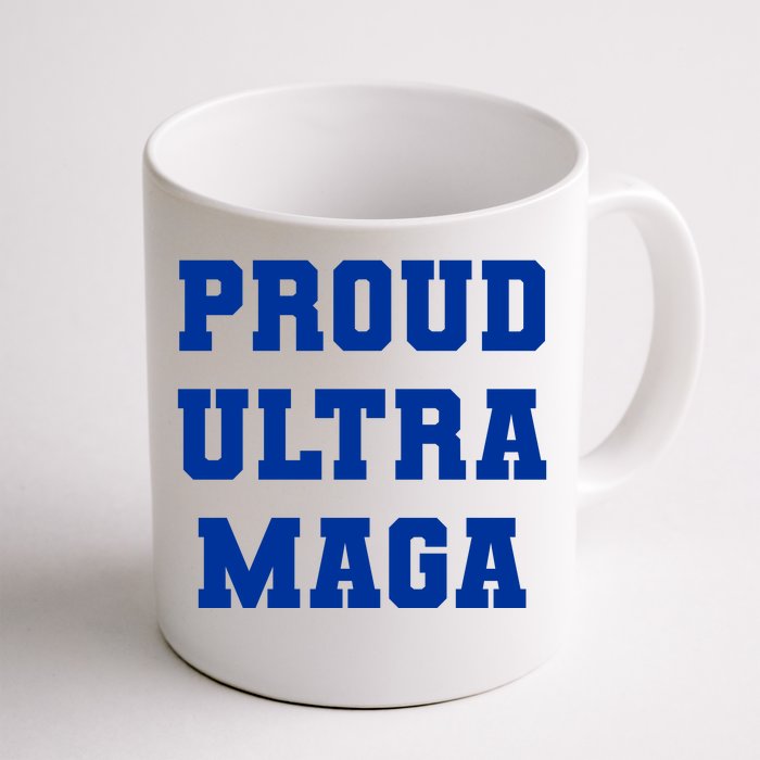 Proud Ultra MAGA Varsity USA United States Of America Front & Back Coffee Mug