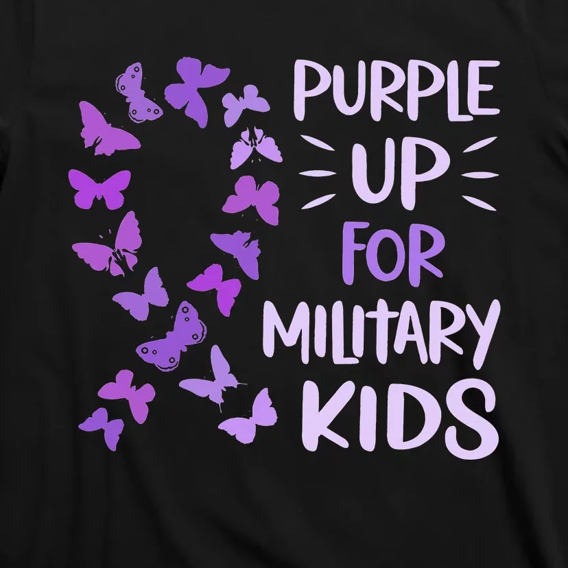 Purple Up Military Child Butterfly - Military Brats Month T-Shirt