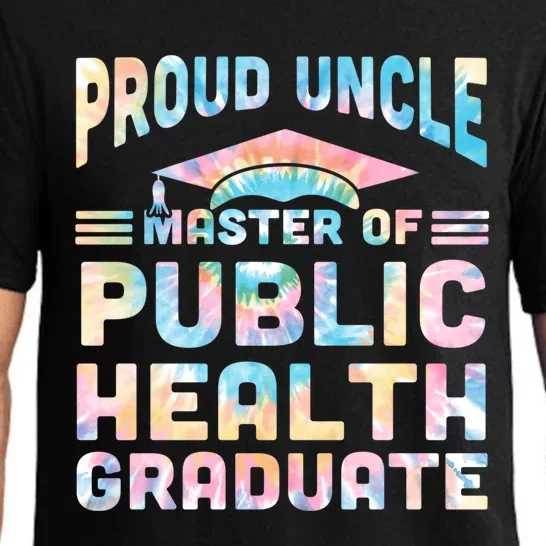 Proud Uncle Master Of Public Health Senior Mph Grad Funny Gift Pajama Set