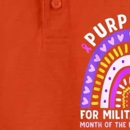 Purple Up Military Kid Month Of The Military Child Rainbow Dry Zone Grid Performance Polo