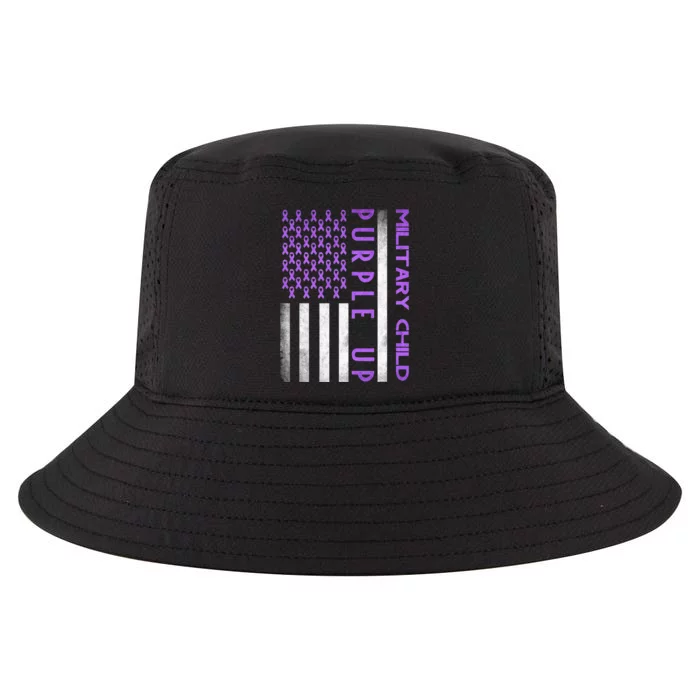 Purple Up Month Of Military Child Awareness Cool Comfort Performance Bucket Hat