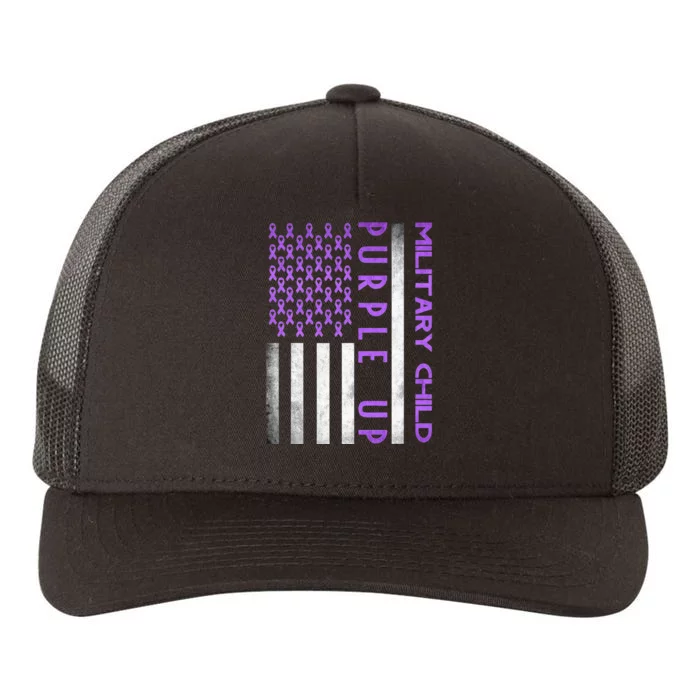 Purple Up Month Of Military Child Awareness Yupoong Adult 5-Panel Trucker Hat