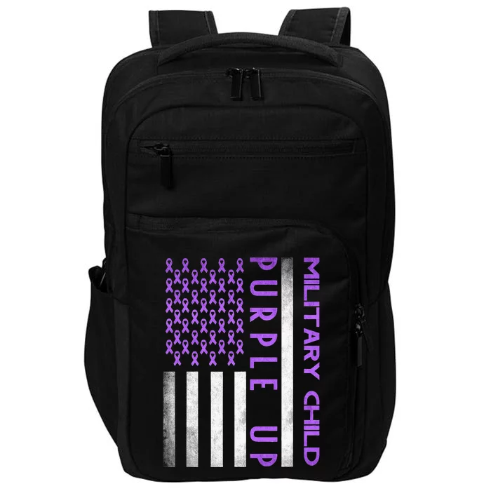 Purple Up Month Of Military Child Awareness Impact Tech Backpack