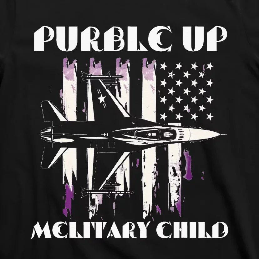 Purple Up Melitary Child T-Shirt