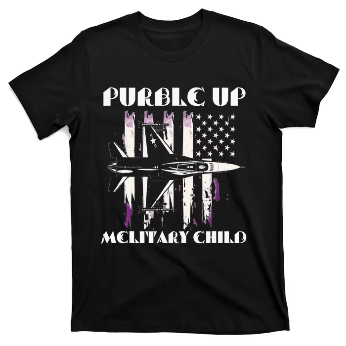 Purple Up Melitary Child T-Shirt