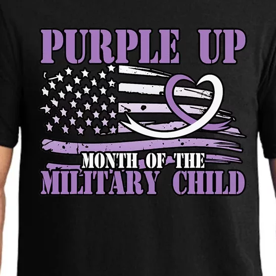 Purple Up Month Of The Military Child Pajama Set