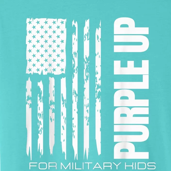 Purple Up Military Kid Military Child US Flag tee ChromaSoft Performance T-Shirt