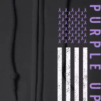 Purple Up Month Of Military Child Awareness Full Zip Hoodie