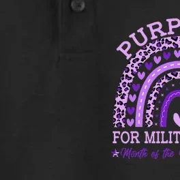 Purple Up Military K.Ids Rainbow Month Of The Military Child Gift Dry Zone Grid Performance Polo