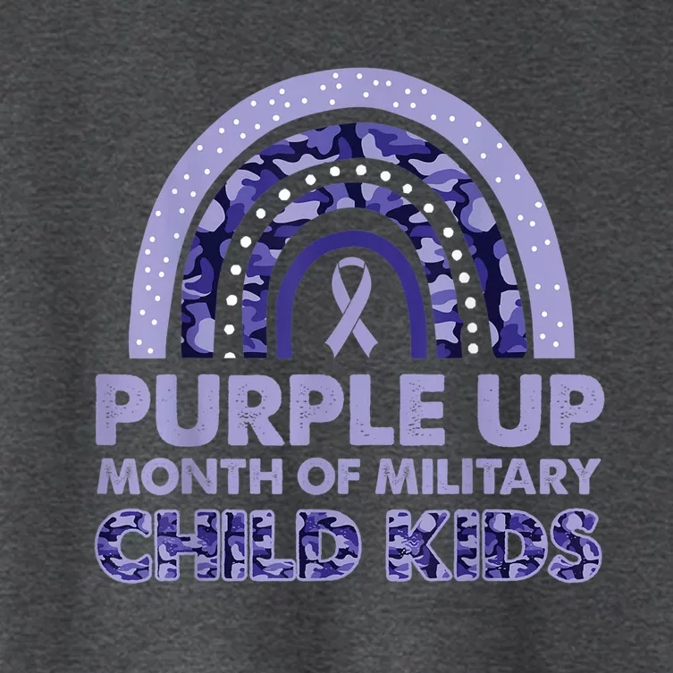 Purple Up Month Of Military Child Kid For wo  Kid Women's Crop Top Tee