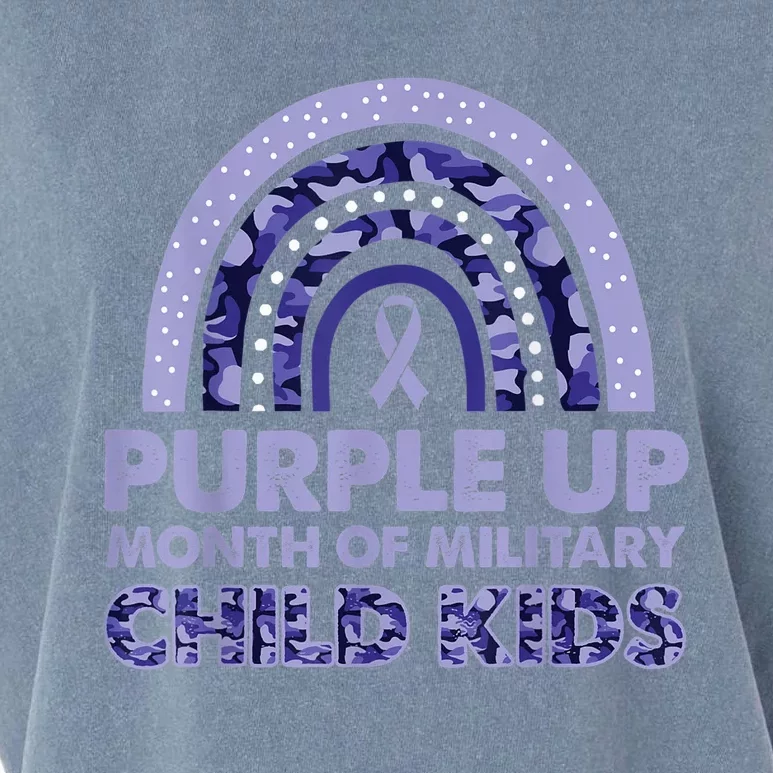 Purple Up Month Of Military Child Kid For wo  Kid Garment-Dyed Women's Muscle Tee