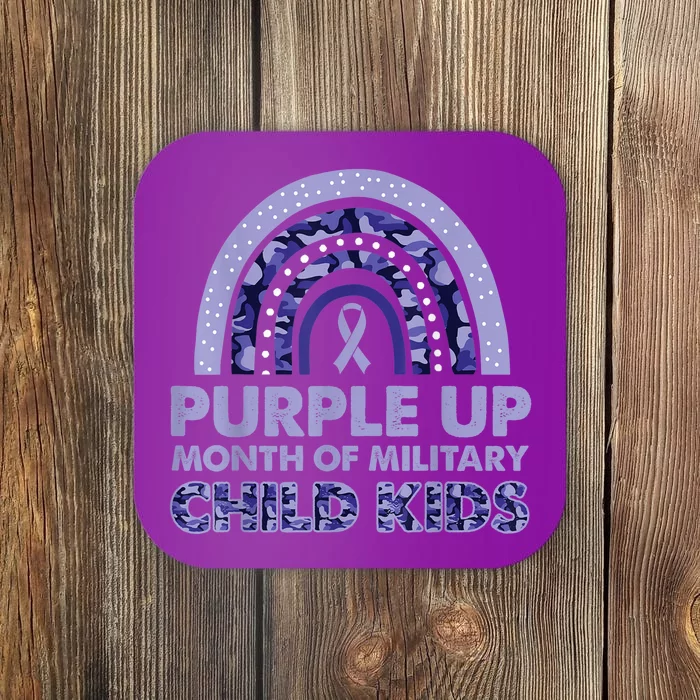 Purple Up Month Of Military Child Kid For wo  Kid Coaster