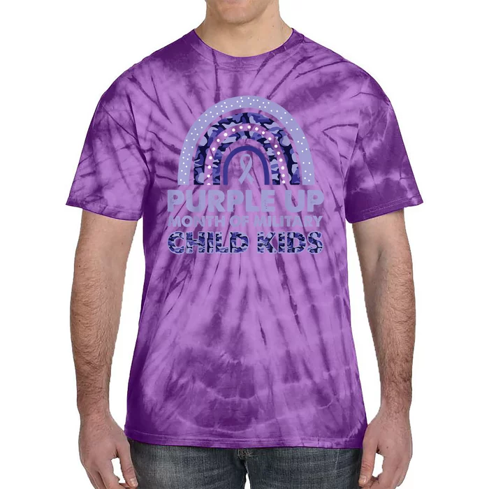 Purple Up Month Of Military Child Kid For wo  Kid Tie-Dye T-Shirt