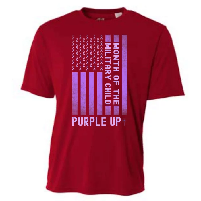 Purple Up Month Of The Military Child Cooling Performance Crew T-Shirt