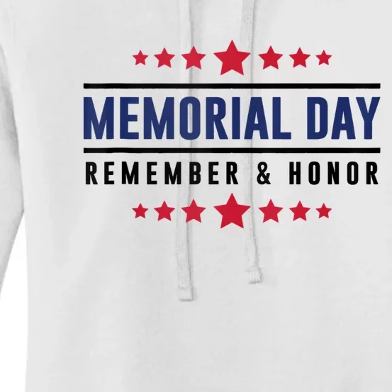 Patriotic USA Memorial Day Family Women's Pullover Hoodie