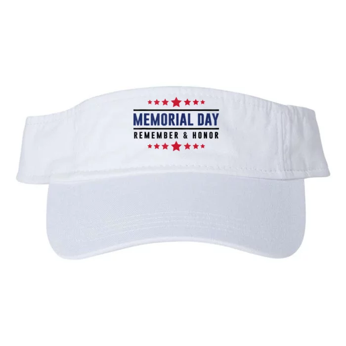 Patriotic USA Memorial Day Family Valucap Bio-Washed Visor