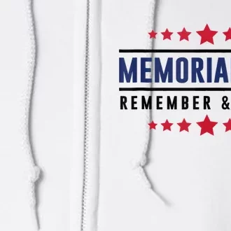 Patriotic USA Memorial Day Family Full Zip Hoodie