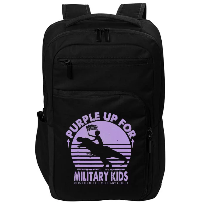 Purple Up Military Month Of The Military T Rex Child Impact Tech Backpack