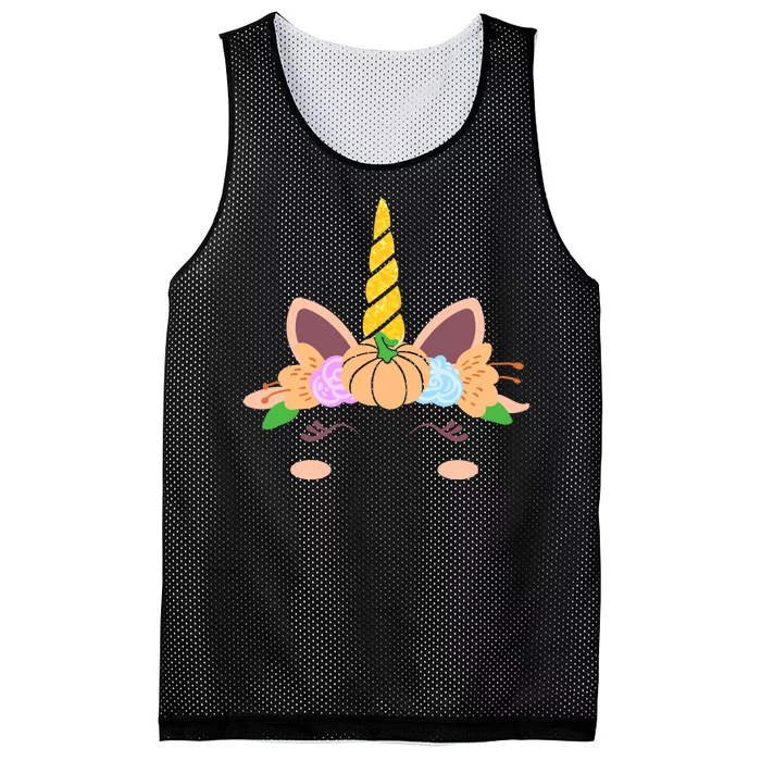 Pumpkin Autumn Fall Unicorn Cute Mesh Reversible Basketball Jersey Tank