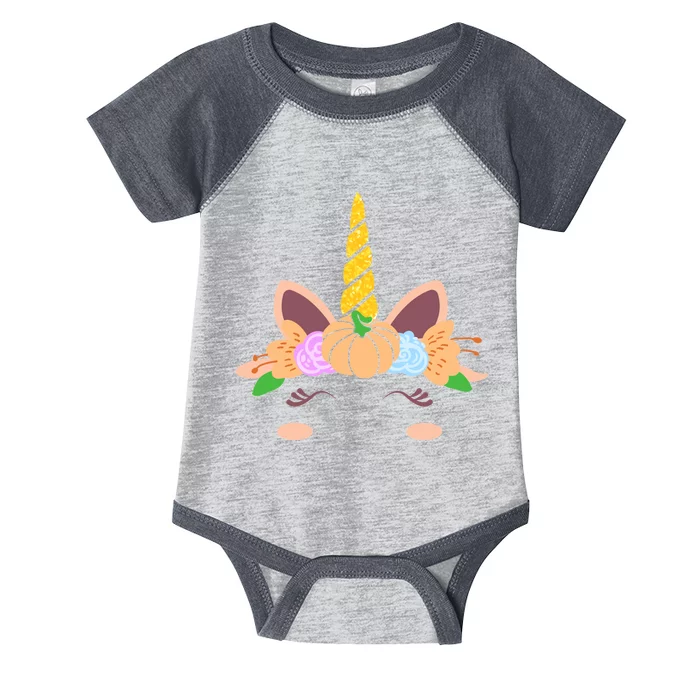 Pumpkin Autumn Fall Unicorn Cute Infant Baby Jersey Bodysuit