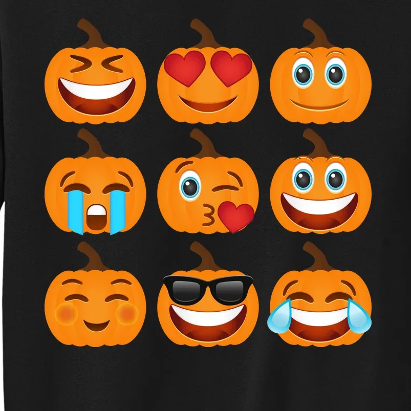 Pumpkin Emojis Tall Sweatshirt