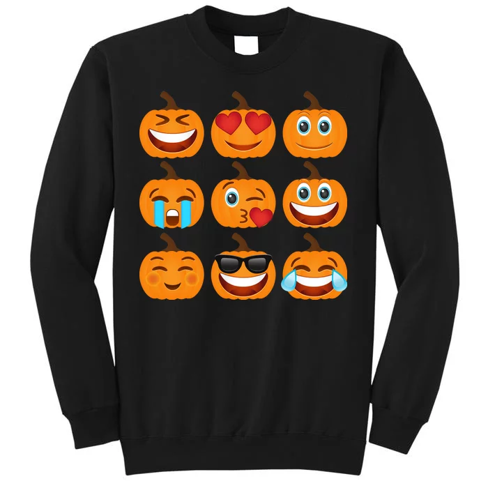 Pumpkin Emojis Tall Sweatshirt