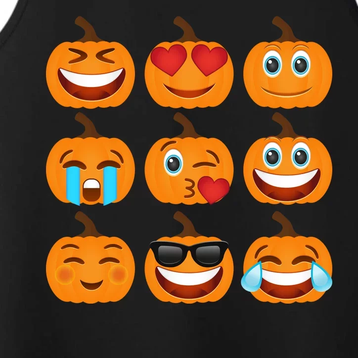 Pumpkin Emojis Performance Tank